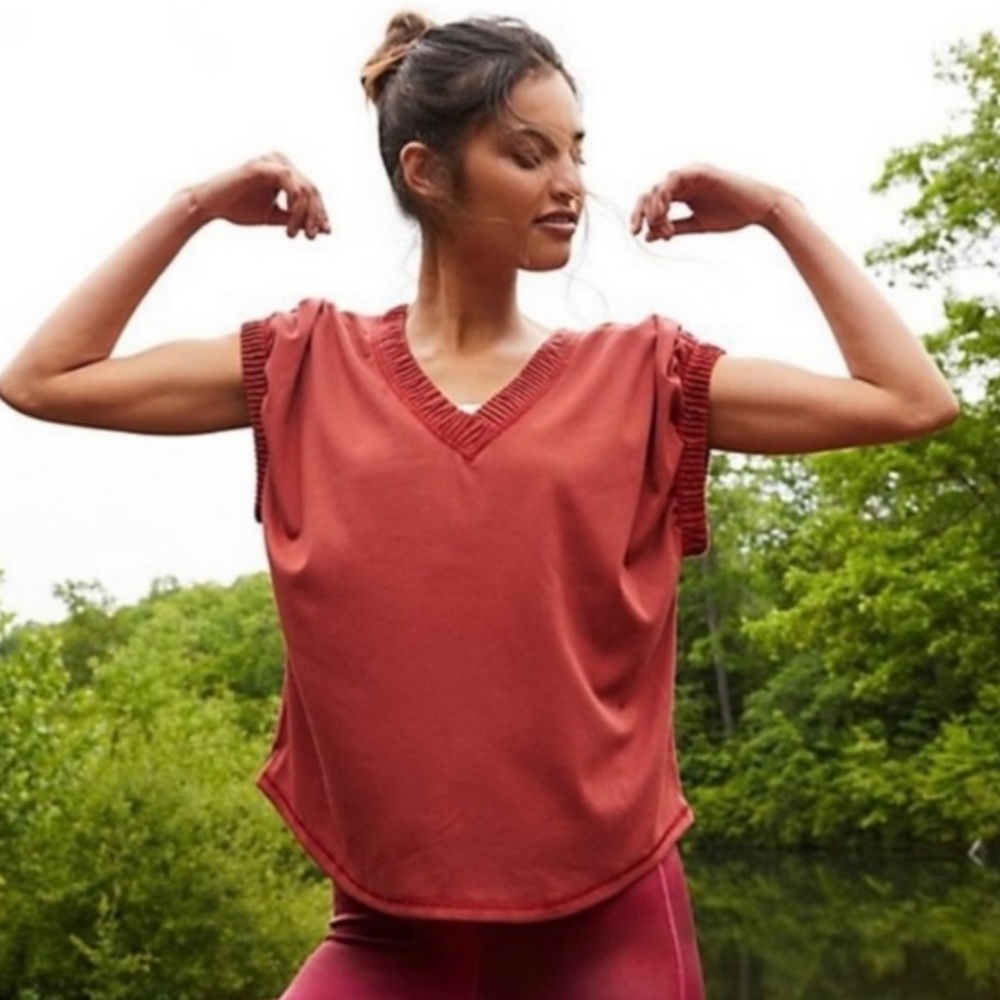 FREE PEOPLE Run Around Tee